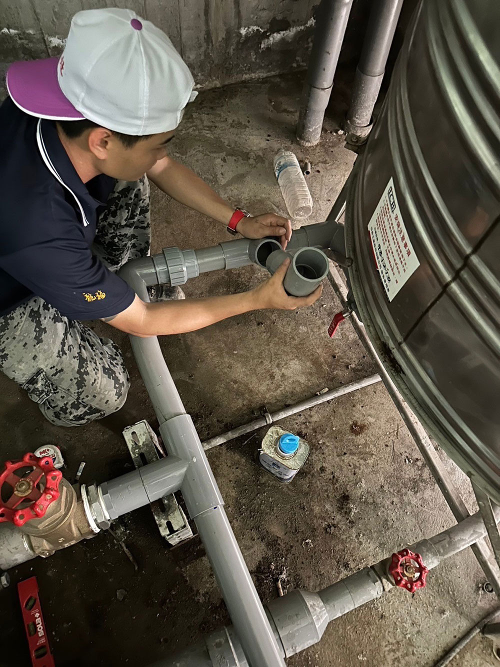 水塔改管工程02