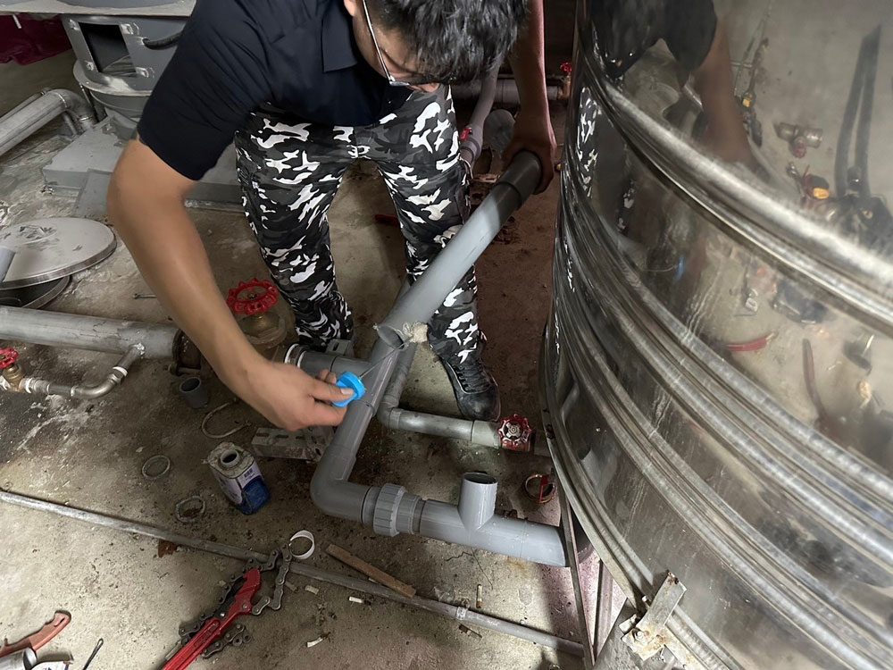 水塔改管工程05