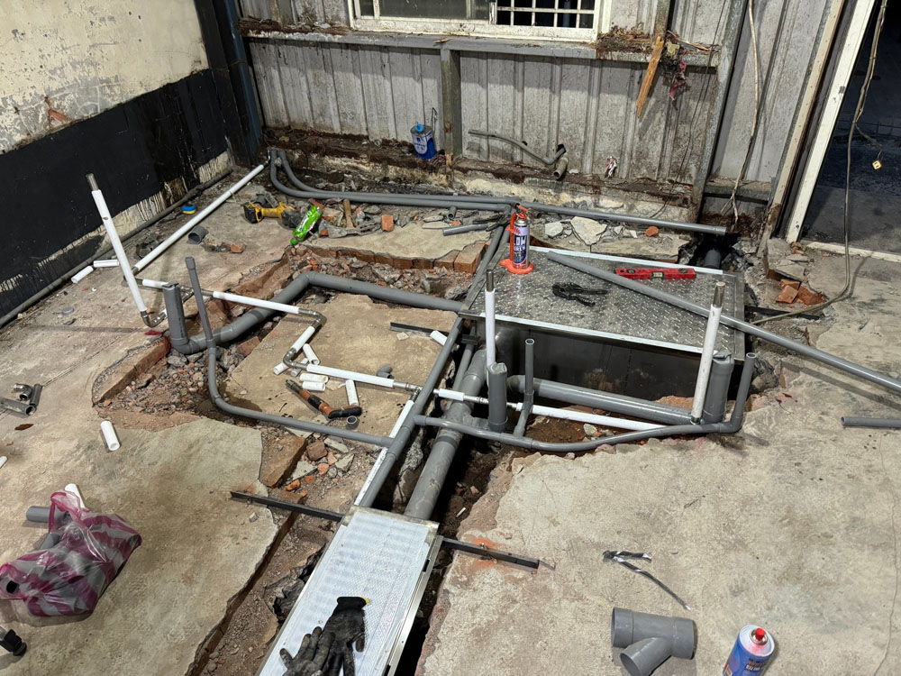 排水管路、水溝、油水分離槽工程